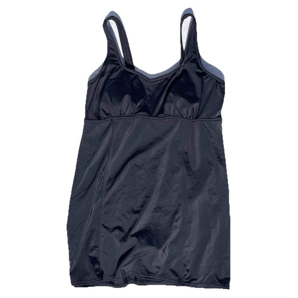 Lands' End Black One-Piece Swimdress